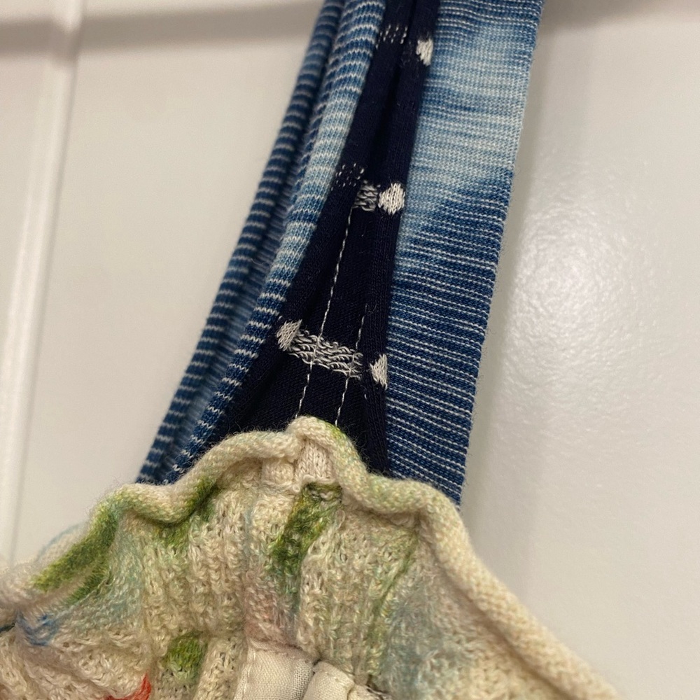 NWOT Anthropologie Boho Patchwork Knit Top - Picture 5 of 9
